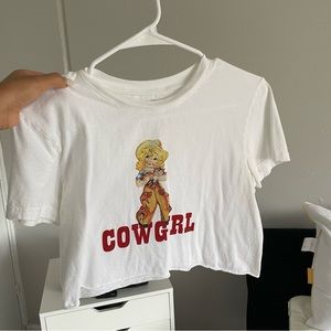 Brandy Melville cow girl, croptop